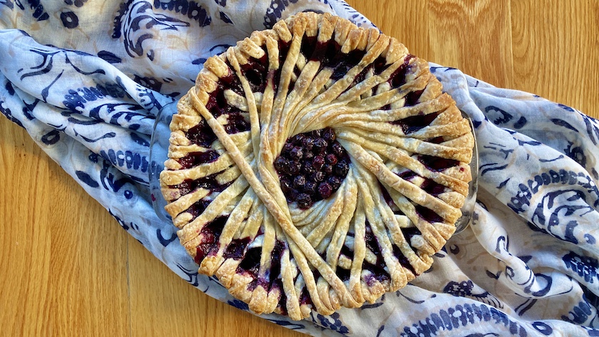 Refined Sugar-free Maple Blueberry Pie